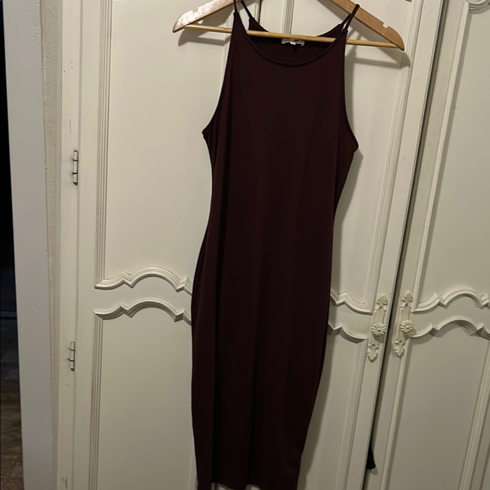 Wet Seal Deep Burgundy Midi Dress